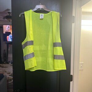 Bright Yellow Safety Work Vest